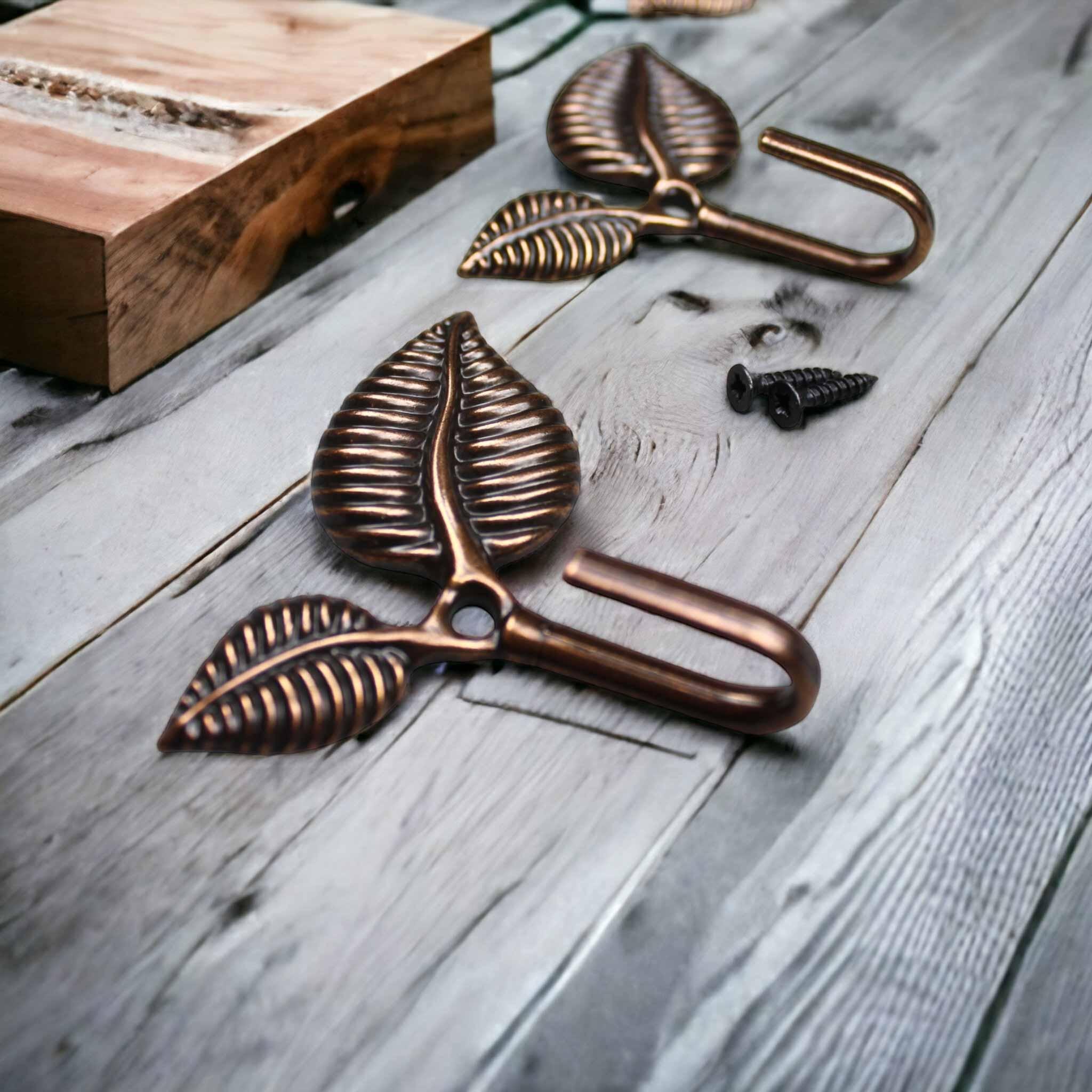 Yaprak Model Metal Portmanto ve Kapı Askısı