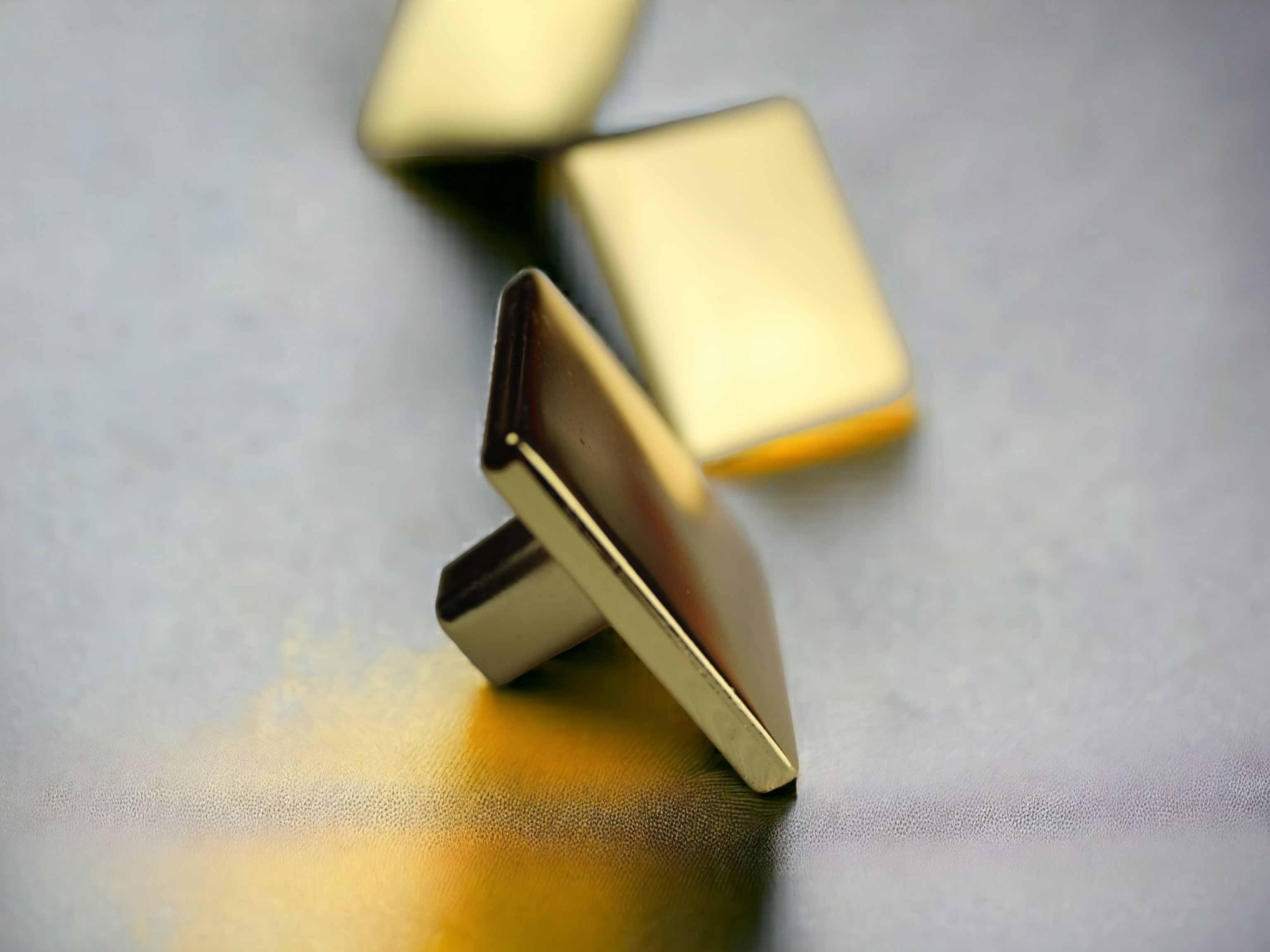 Gold Kare  Dolap ve Çekmece Kulpu