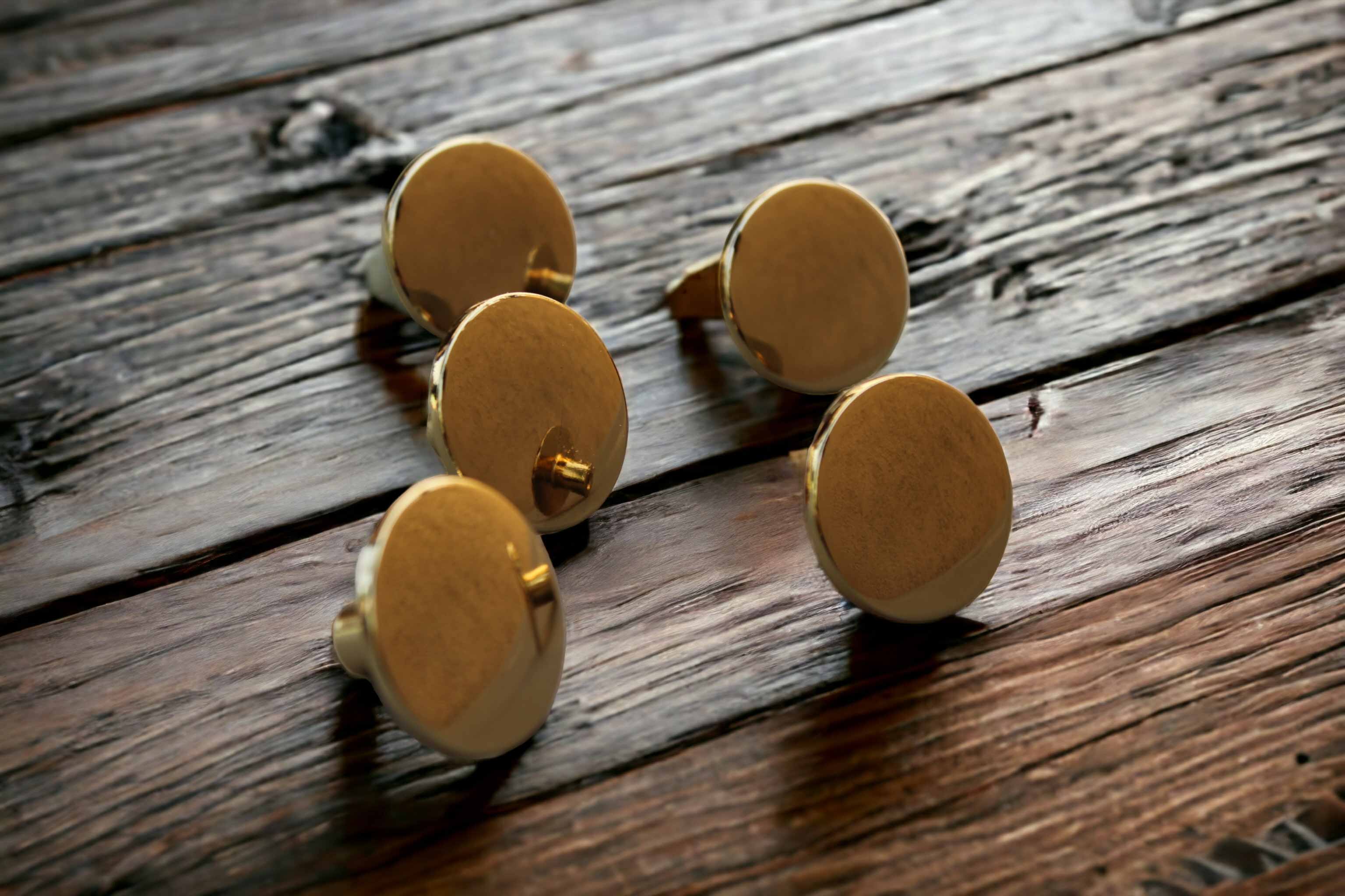 Gold 35 mm Mantar Düğme Çekmece ve Dolap Kulpu