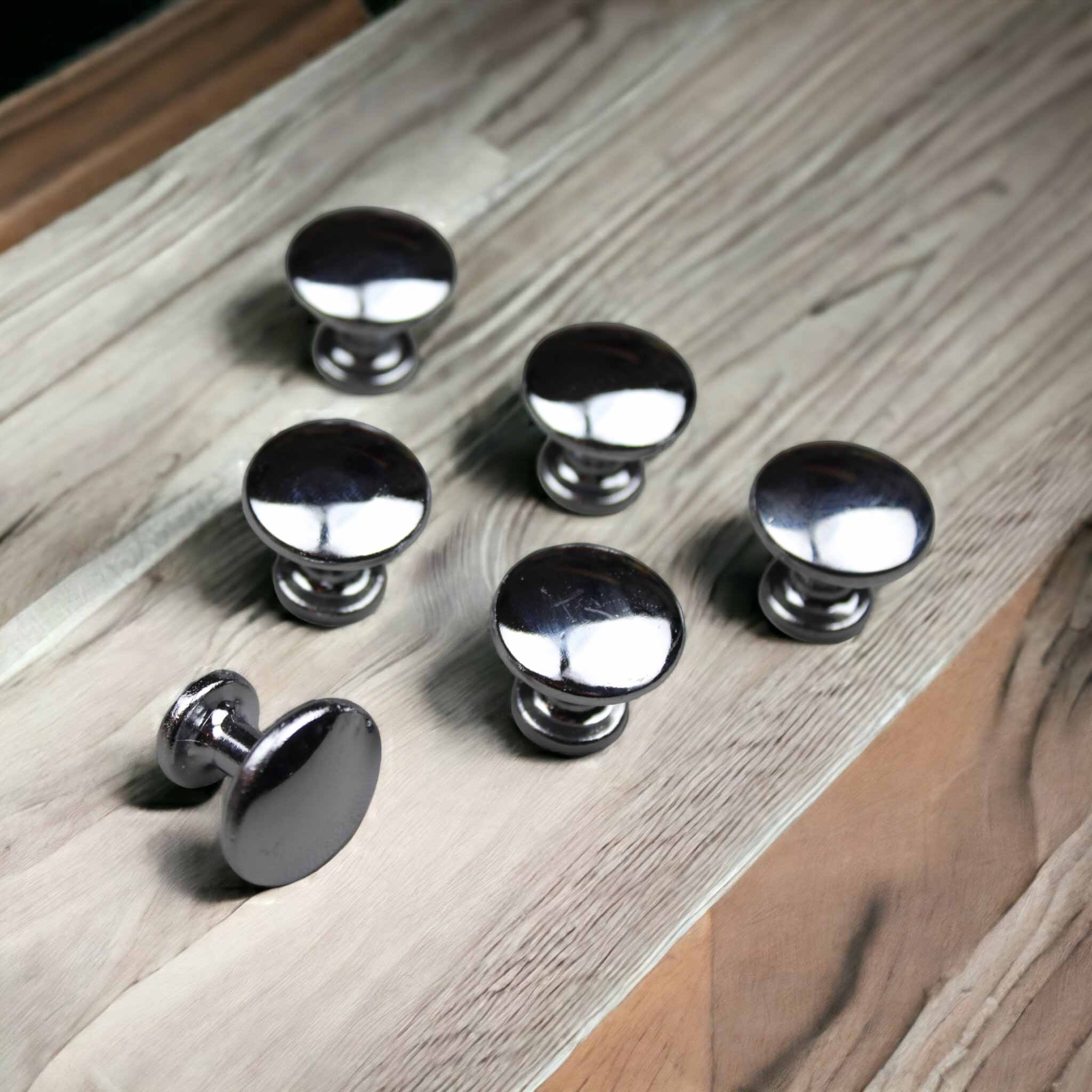 25 mm Krom Düğme Çekmece ve Dolap Kulpu