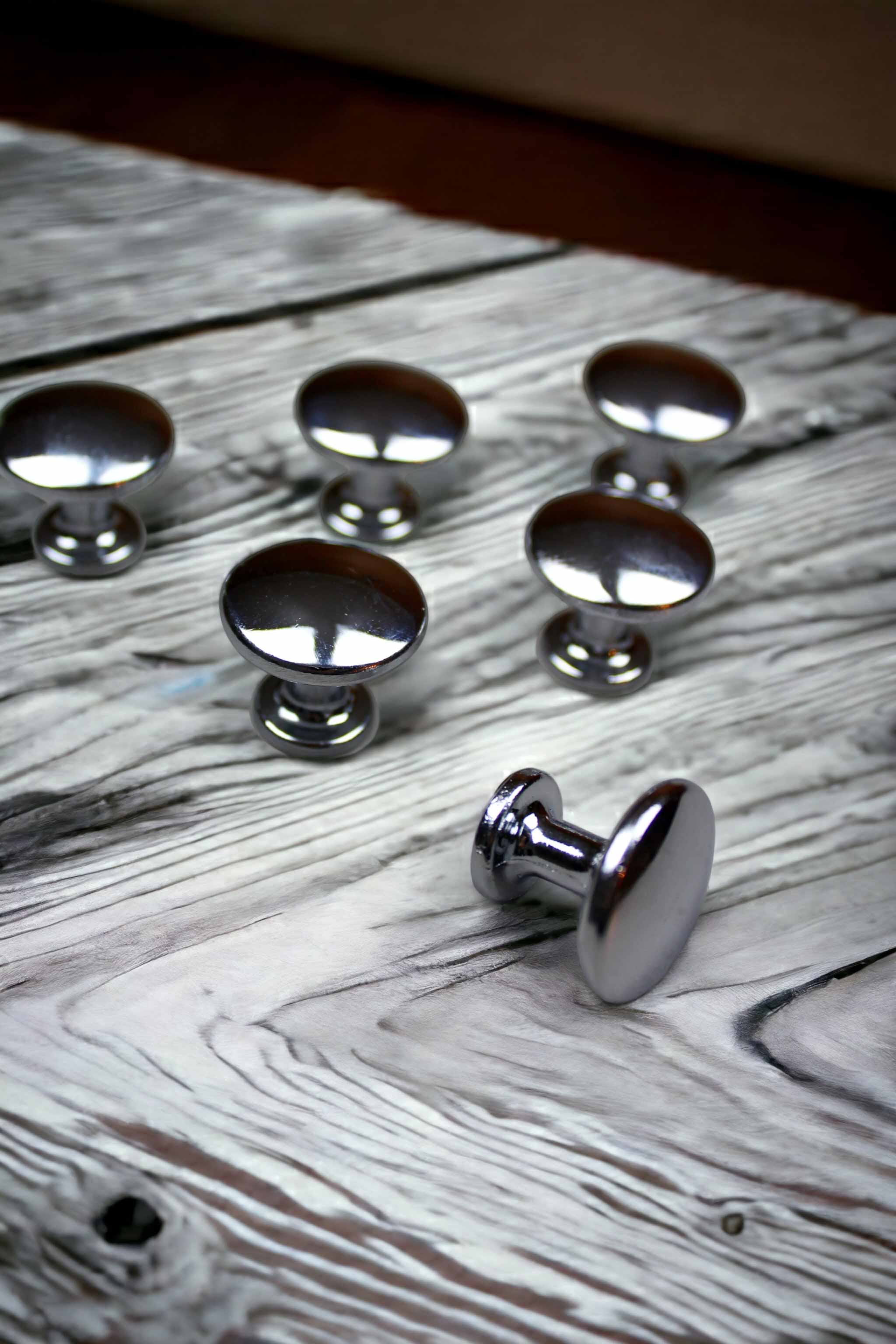 25 mm Krom Düğme Çekmece ve Dolap Kulpu