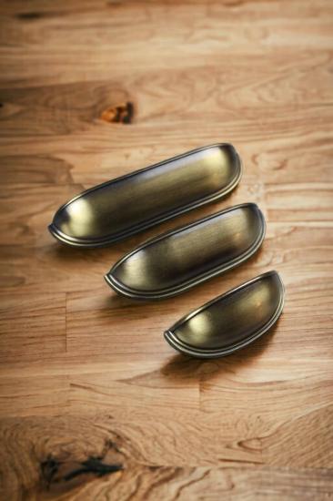 Bronz Çanak Model Midye Kulp