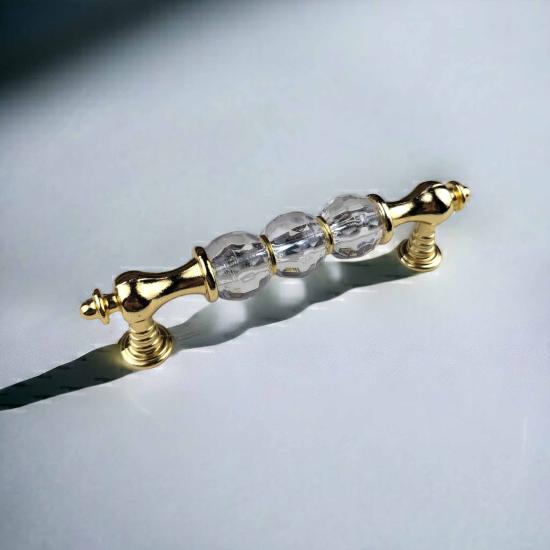 Gold Kristal Tasarım Dolap ve Çekmece Kulpu