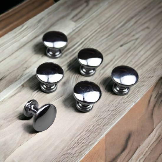 25 mm Çapında Krom Mantar Düğme Kulp