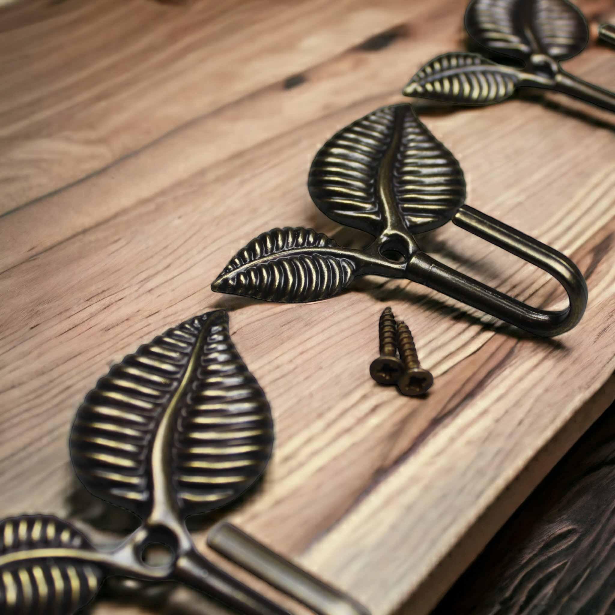 Yaprak Model Metal Portmanto ve Kapı Askısı